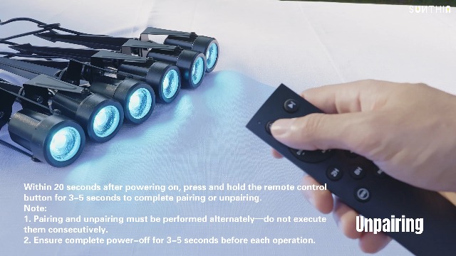 SUNTHIN Outdoor Landscape Lighting with Remote, RGBW Color